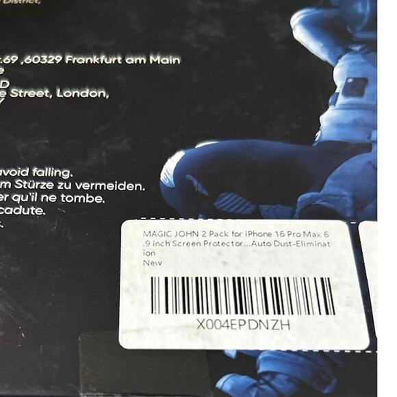 MAGIC JOHN 2 Pack Clear Tempered Glass  Screen Protector iPhone 16 Pro Max - Picture 3 of 3